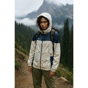 Vintage Columbia Sportswear Hooded Windbreaker Rain Jacket   Women's Size Small